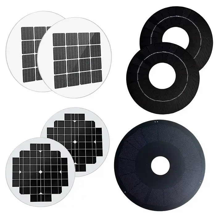 Panneau solaire rond