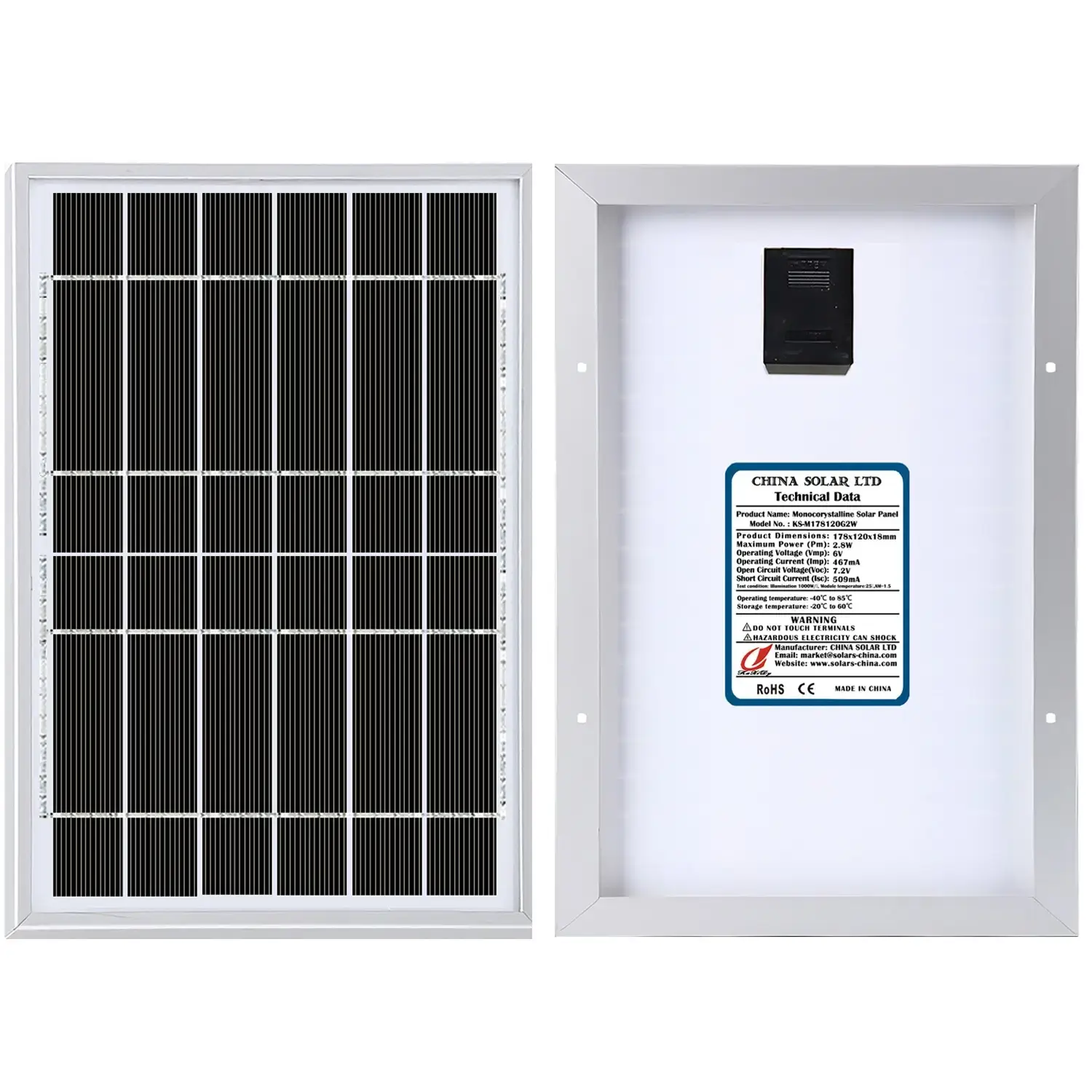 Panneau Solaire 2.8W 6V