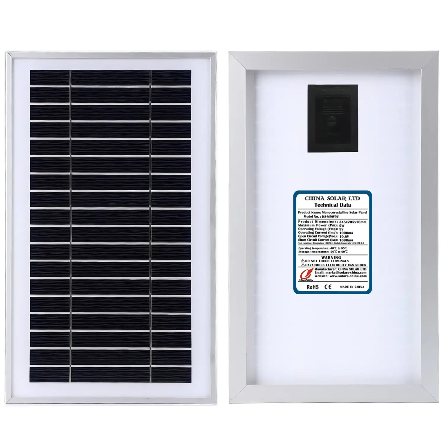 Panneau Solaire 9W 9V