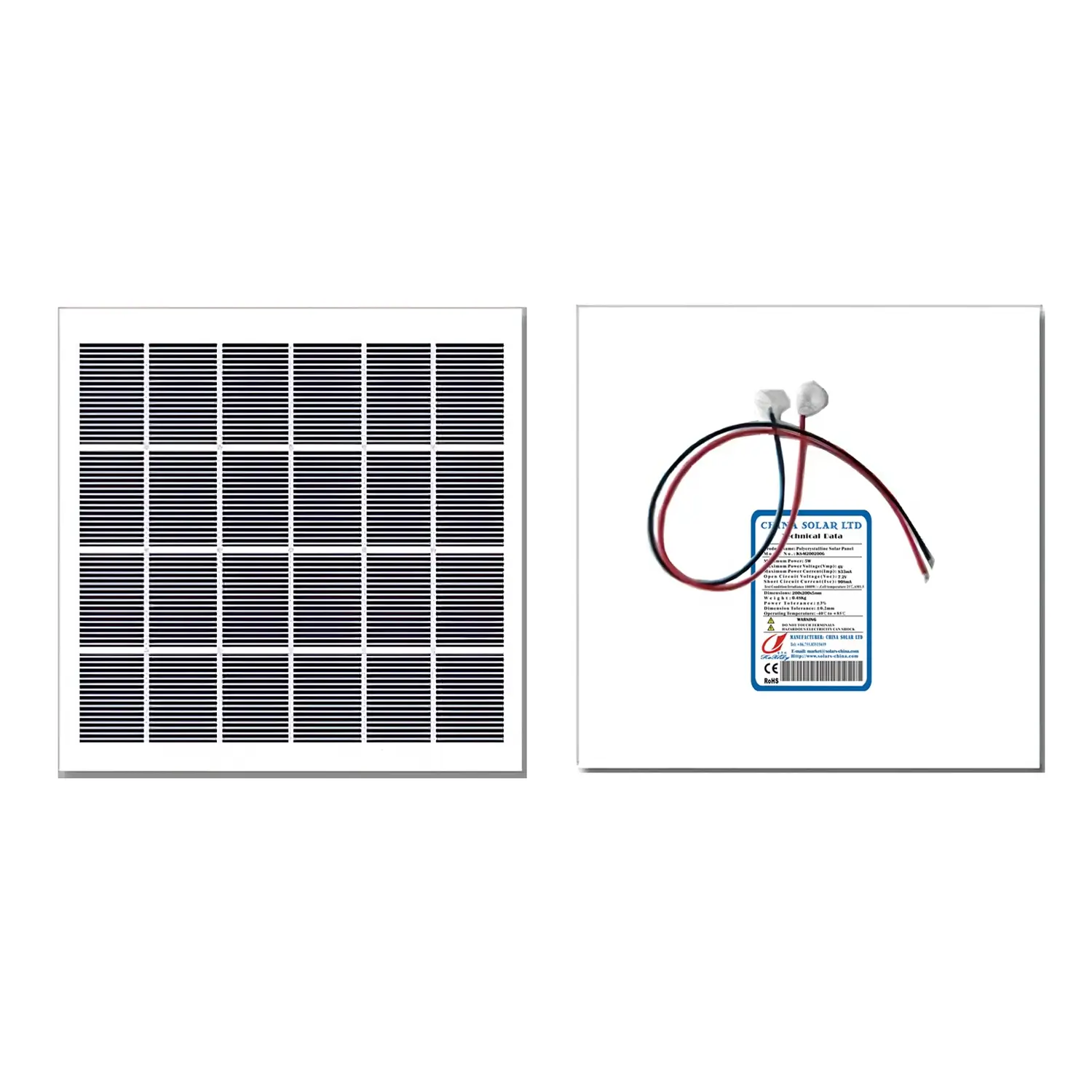 panneaux solaires 5W 6V