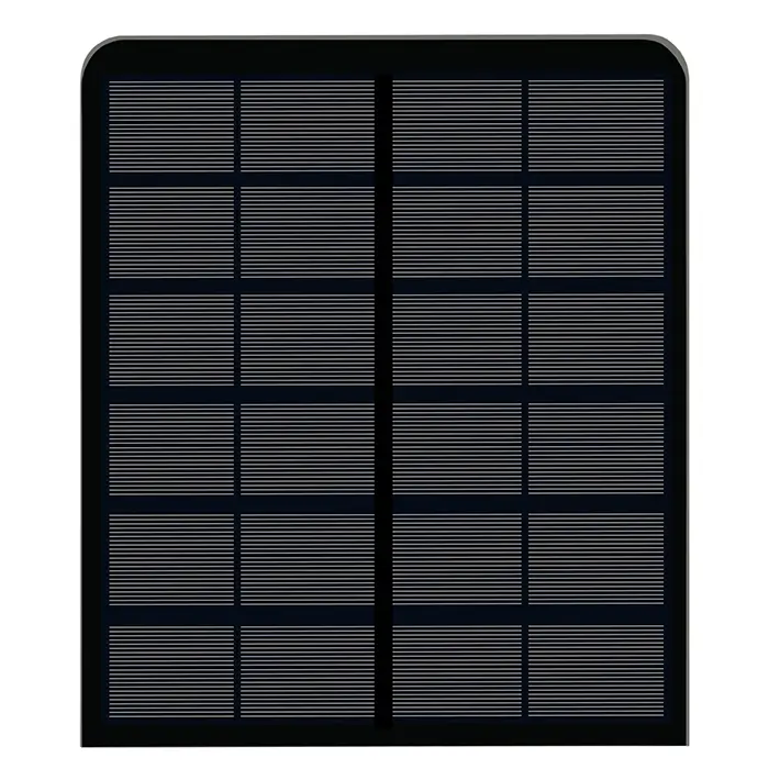 5W panneau solaire noir